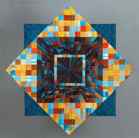 An Abstract Piece Of Art Made Out Of Different Colored Squares