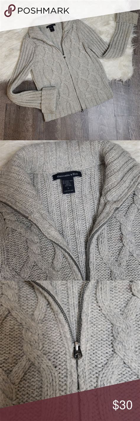 Abercrombie And Fitch Lambswool Blend Sweater Gre Sweaters Lambswool Clothes Design