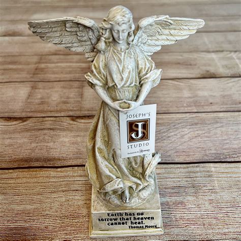Josephs Studio Memorial Angel Statue By Roman 42095 New In Box For