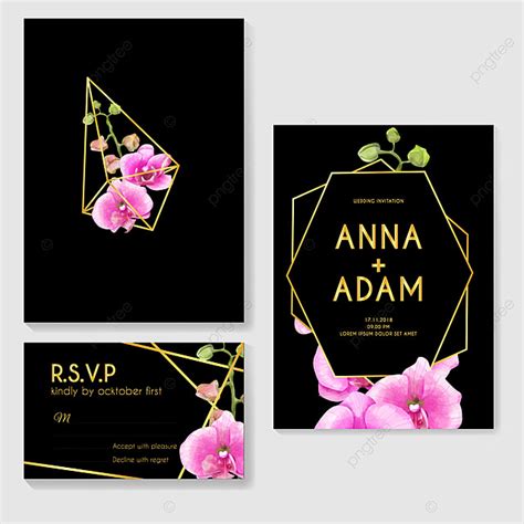 They all are at your disposal, therefore you can create fascinating invites at once. Wedding Invitation Set With Orchid Pink Watercolor Background Template for Free Download on Pngtree
