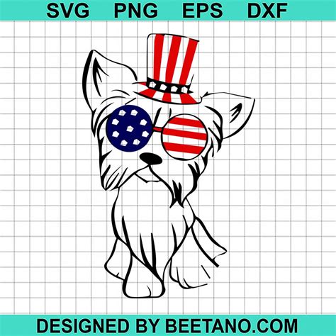 American Flag Dog SVG, 4th of July SVG, Patriotic Dog SVG in 2022