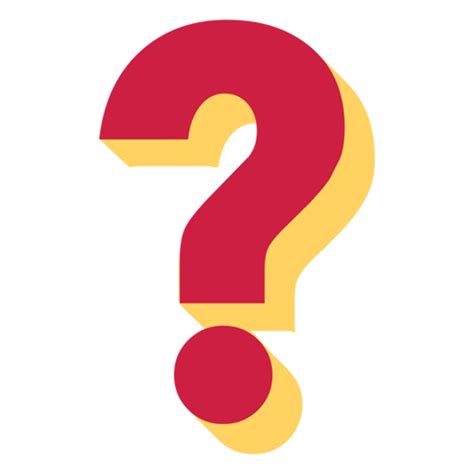 Download High Quality Question Mark Transparent Red Transparent Png