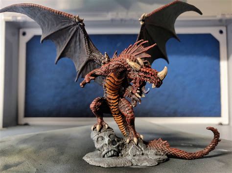Pathfinder Red Dragon From Reaper Minipainting