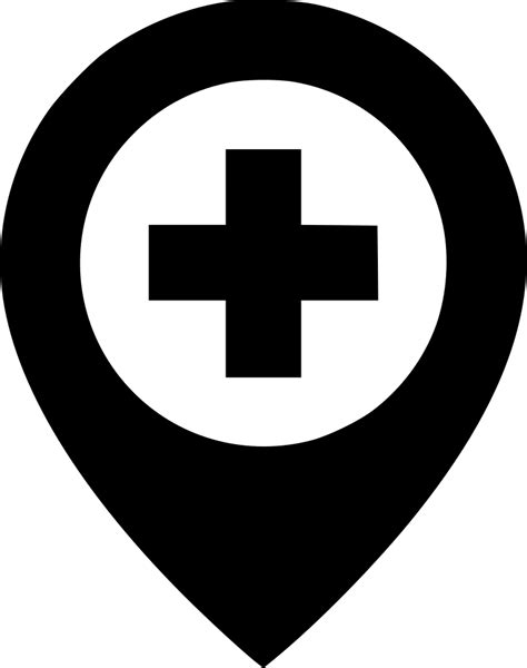 Hospital Map Marker Pin Doctor Svg Png Icon Free Download 493655