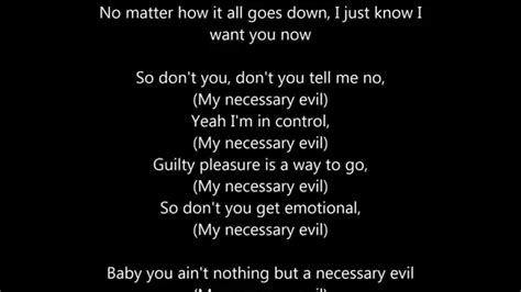 My Necessary Evil Nikki Yanofsky Lyrics Youtube
