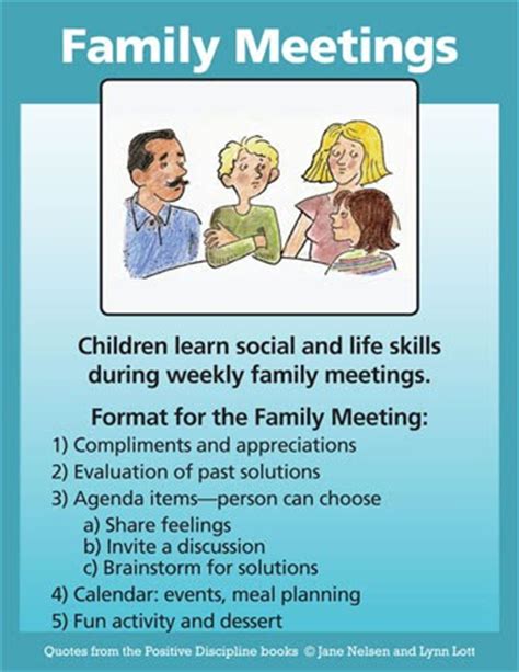 It's time for a family meeting! Positive Discipline: Family Meetings
