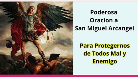 OraciÓn A San Miguel Arcangel Para Proteccion De Todas Las Familia