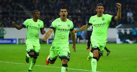 Borussia m'gladbach manchester city текущий результат (а также онлайн видео*) стартует 24 февр. Aguero strikes at death as City win at Gladbach | teamtalk.com