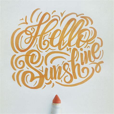 Hello Sunshine Calligraphy Quote Arabic Calligraphy Arabic Tattoo