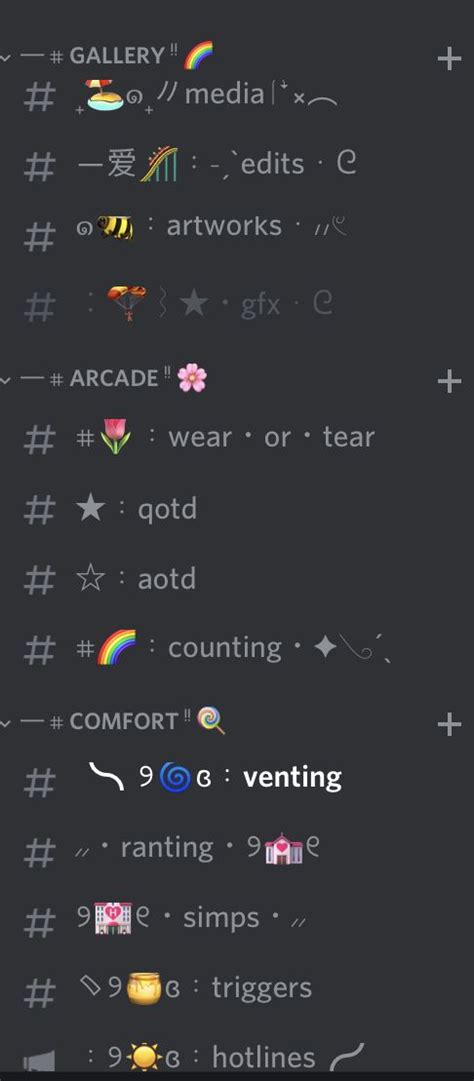 Aesthetic Symbols For Discord Channels Imagesee