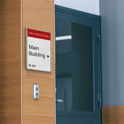 Changeable Office Door Signs Aluminium Door Sign Holders