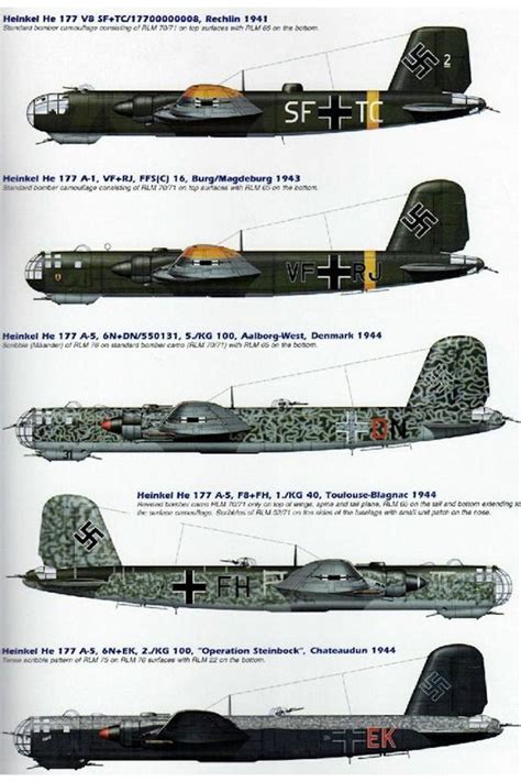 Heinkel He 117 Luftwafee Second World War Heavy Bomber Wwii Fighter