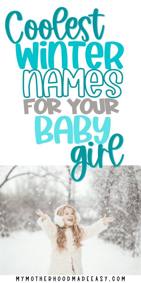 Cool Winter Baby Girl Names For Your Cute Snow Princess Meanings