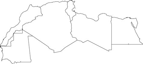 Students can prepare by using the downloadable map with country labels.</p><p>you can also practice online. North Africa Outline Map without Names - Webvectormaps