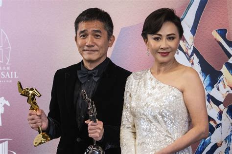 Tony Leung Wins Best Actor At Asian Film Awards With Wife Carina Lau Presenting Him With The