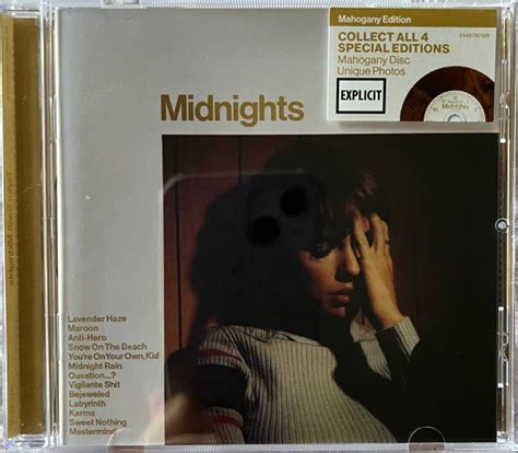 Taylor Swift Midnights 2022 Mahogany Edition Cd Discogs