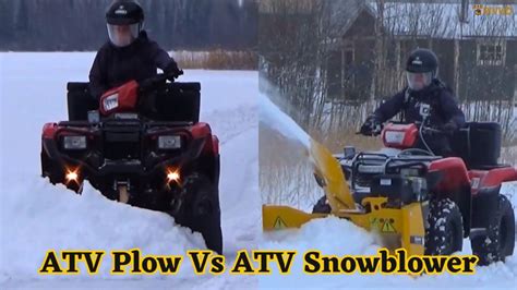 Difference Between Atv Plow And Snowblower
