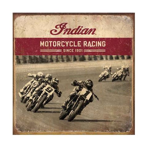 Indian motorcycle south africa online lifestyle store. Flat Track Racing Metal Sign | Indian Motorcycle