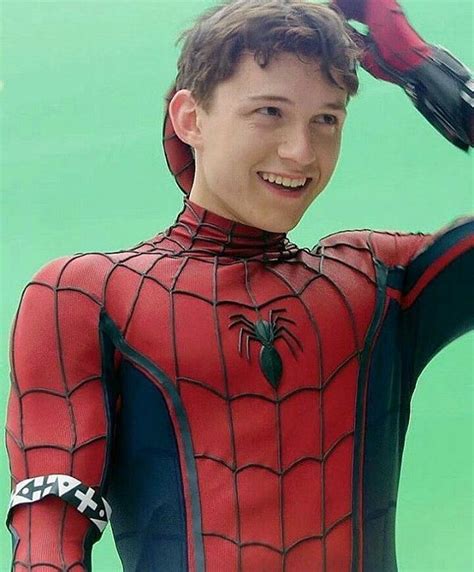 All Smiles For Tom Holland As He Suits Up During Test Filming For Captain America Civil War