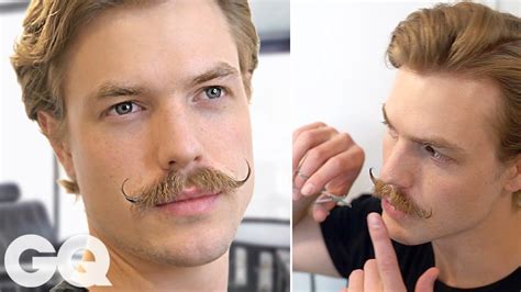 How To Trim And Style A Handlebar Mustache Youtube