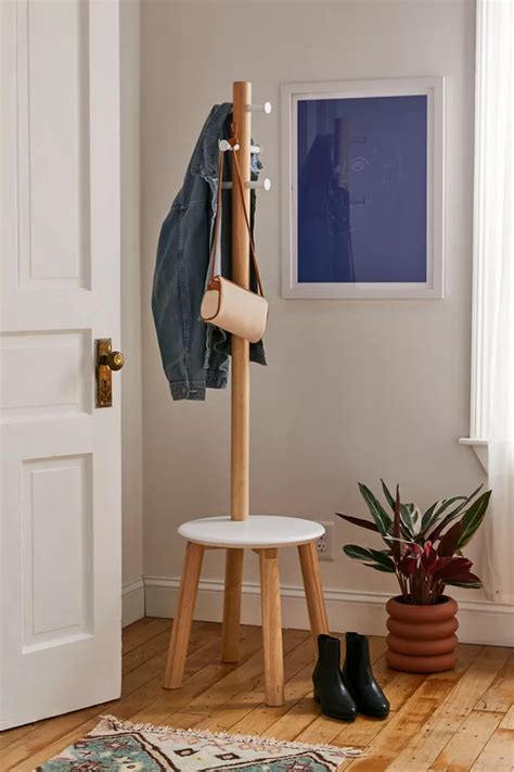 Coat Rack Stool Coat Rack Furniture For Small Spaces Rack