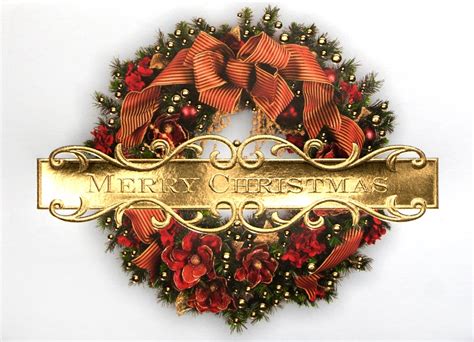 Traditional Merry Christmas Wreaths From Cardsdirect