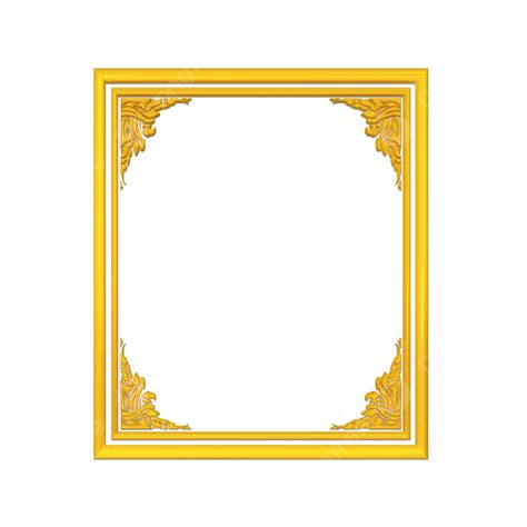 Gold Ornaments Clipart Png Images Khmer Ornament Border Gold Frame 3d
