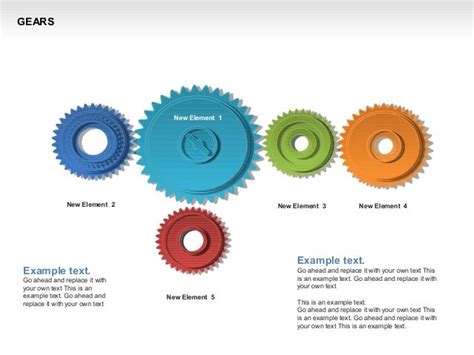3d Gears Shapes And Diagrams