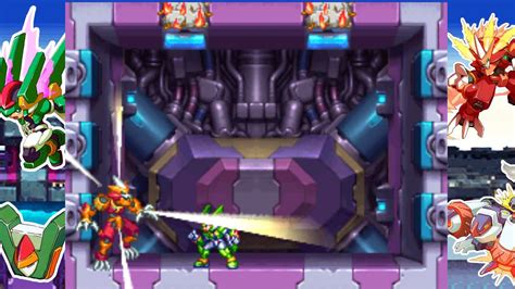 Megaman Zx Model H Vs Fire Psuroids Youtube