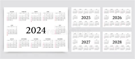 2024 2025 2026 2027 2028 2029 2030 2031 2032 2033 Calendars