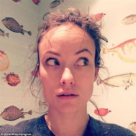 Olivia Wilde Posts Selfie Revealing Wild Tresses Are Thanks To Sweat And Snot Daily Mail Online