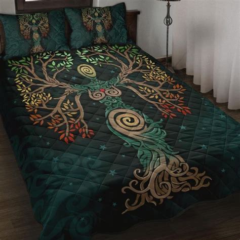 Celtic Tree Of Life Quilt Bed Set The Soul Of Celts Bn21 One