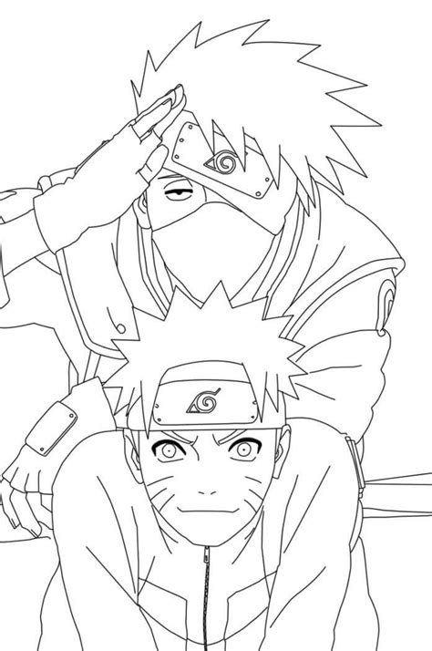 Kakashi And Naruto Coloring Page Download Print Or Color Online For Free