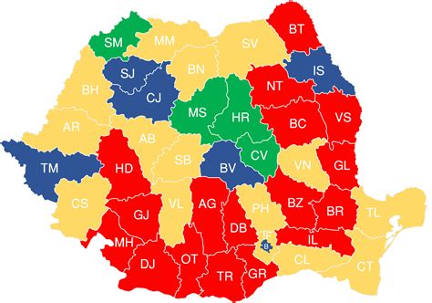 Alte două județe din românia, în situație critică! Harta Romania Pe Judete