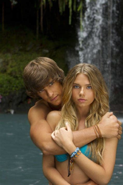 Still Of Indiana Evans And Brenton Thwaites In Blue Lagoon The