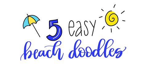 5 Easy Beach Doodles For Hand Lettering Amy Latta Creations
