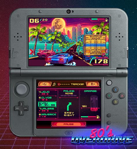 Outrun Inspired Racer 80s Overdrive Racing Onto The 3ds Team Vvv