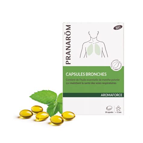 Capsules Bronches Bio Aromaforce Pranarôm 30 Capsules