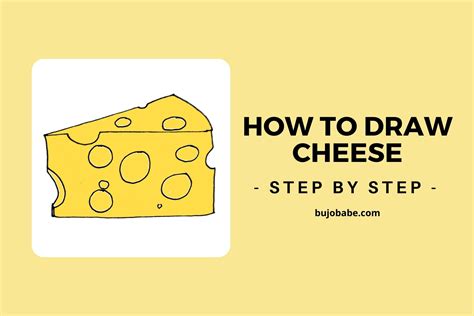 How To Draw Cheese Really Easy Drawing Tutorial Bujo Babe