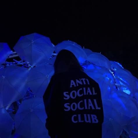 Anti Social Social Club Blueaesthetic In 2020 With Images Blue