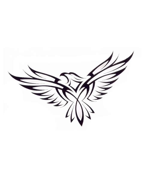 Tribal Designed Flying Eagle Tattoo Design Tattooimagesbiz