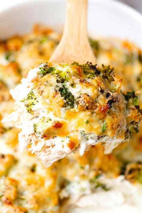 Toasted pecans add unexpected warmth and crunch to this. Broccoli Chicken Casserole with Cream Cheese and ...