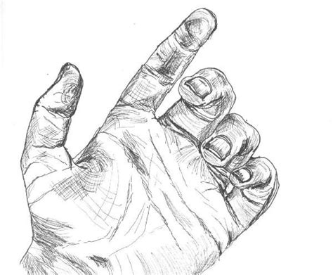 Black Line Drawing Of The Palm Of A Hand Diy Pinterest Palm And
