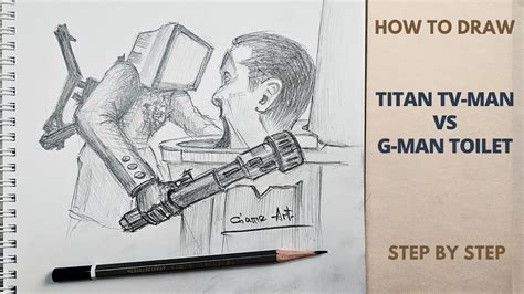 How To Draw TITAN TV MAN VS G MAN TOILET Skibidi Toilet YouTube