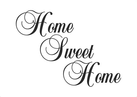 Home Sweet Home Quotes Decal Sticker Vinyl Wall Art Home