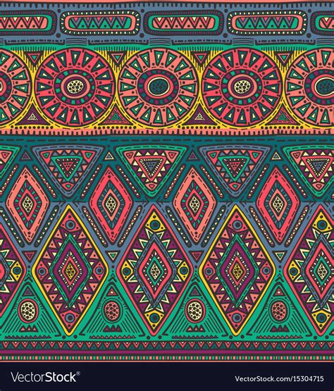 Seamless Pattern For Tribal Design Ethnic Vector Image