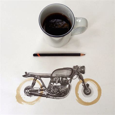 Simply Creative Coffee Stain Drawings By Carter Asmann
