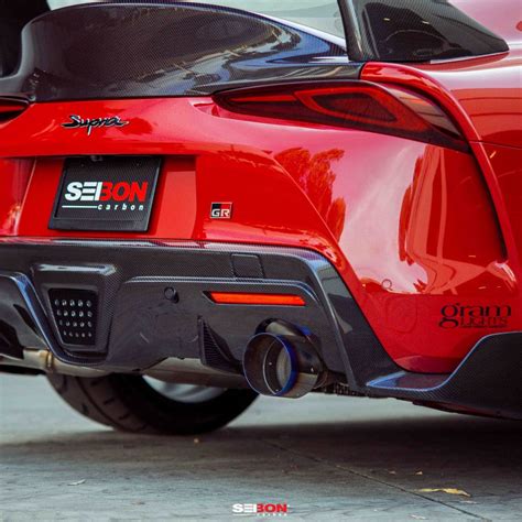 Seibon 2020 Toyota Gr Supra Carbon Fiber Rear Diffuser Induction