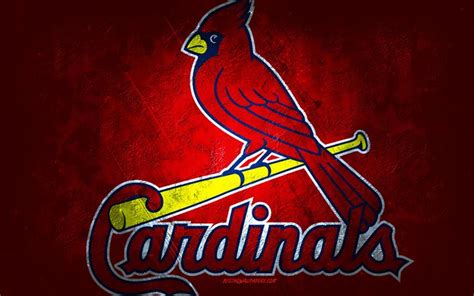 Download Wallpapers St Louis Cardinals American Baseball Team Red