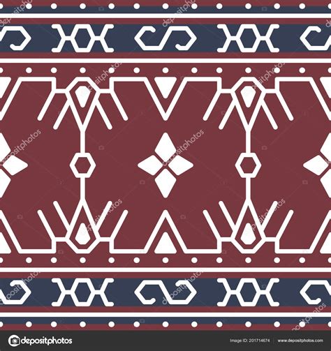 Indonesia Traditional Fabric Pattern Tenun Sumba Vector Design Etnic